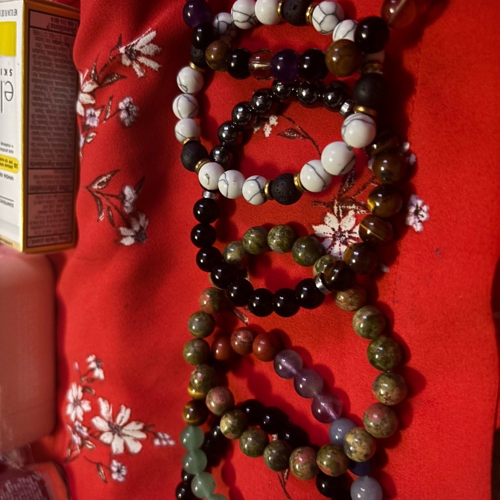 Elegant Beaded Bracelet Set - Multicolor